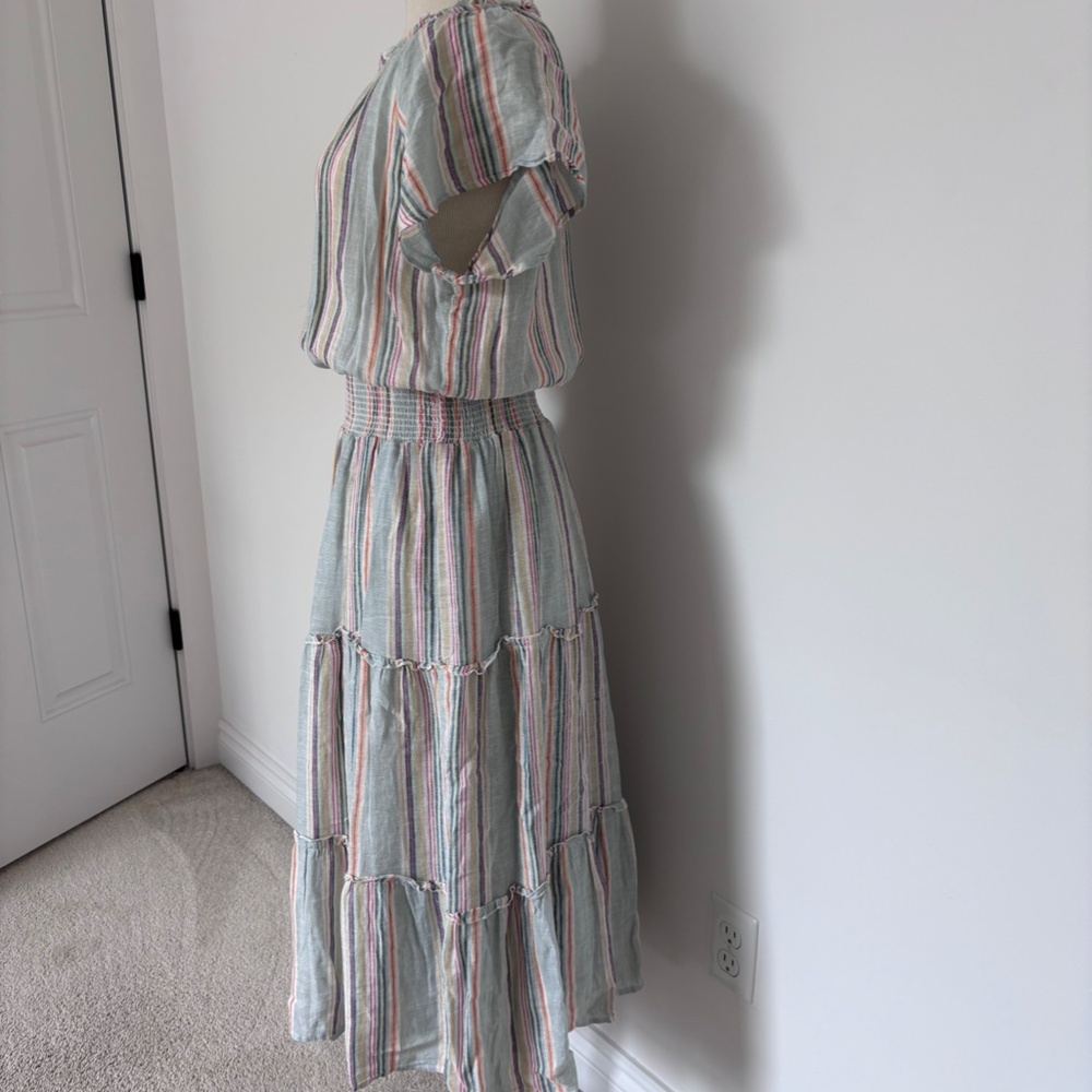 Rails Amelia Sag Harbour Stripe Midi Dress S - Picture 4 of 15